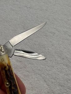 Case XX 1979 1 Dot 52027 SSP 2 Blade Stockman Pocket Knife Engraved Bolsters (#112)