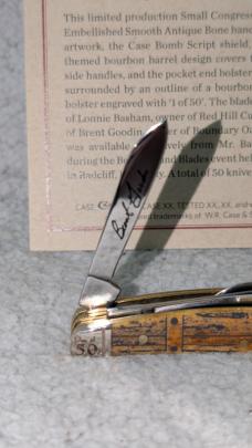 Case XX Bourbon Barrel Bone Small Congress - SFO