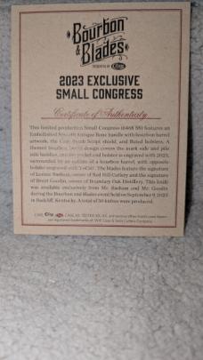 Case XX Bourbon Barrel Bone Small Congress - SFO