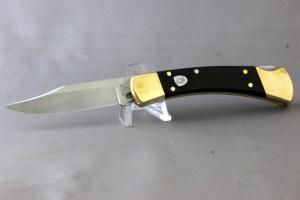 BUCK 110 Automatic with Buck Leather Sheath, Wood Handles, 2024, Free Shipping in USA