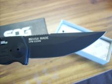 Sog Knife Auto Seattle Wa. U.S.A. Tac Ops Black Tini Micarta Safety # TO1011-BX UNUSED Orig. Box