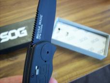 Sog Knife Auto Seattle Wa. U.S.A. Tac Ops Black Tini Micarta Safety # TO1011-BX UNUSED Orig. Box
