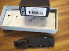 Sog Knife Auto Seattle Wa. U.S.A. Tac Ops Black Tini Micarta Safety # TO1011-BX UNUSED Orig. Box