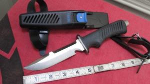 OCEAN EDGE Scuba Dive Knife with Original Sheath - ITALY Made