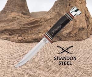 CASE XX 17916 USA BUFFALO HORN HUNTERWITH LEATHER SHEATH BHMFINN SS pattern