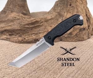 COLD STEEL Warcraft Medium Fixed Blade 13SSA Knife 4034 Steel Tanto Black Sheath