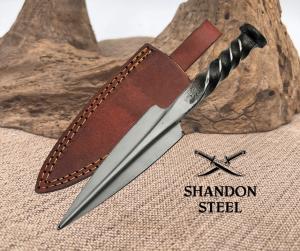 Rite Edge Railroad Arrow Fixed Knife 6quot Carbon Steel Blade 1 Piece Const Sheath