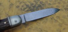 Hubertus West Germany Gnarly Stag 4 1/2" Closed Factory Fresh No Use Operates As New W.Ger. On Blade