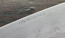 Ryan W Knives Custom Fixed Blade with hamon