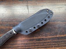 Ryan W Knives Custom Fixed Blade with hamon