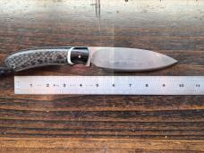 Ryan W Knives Custom Fixed Blade with hamon