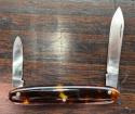 Elinox Swiss made Pen knife faux Tortoise shell Scales 2-blades
