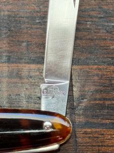 Elinox Swiss made Pen knife faux Tortoise shell Scales 2-blades