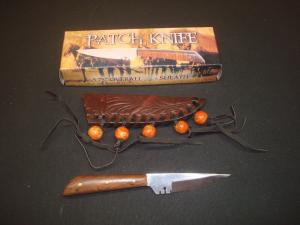 Patch Knife with Leather Sheath New in Box