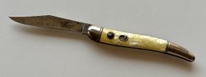 Imperial Toothpick Switchblade Knife, Cracked Ice Celluloid Scale