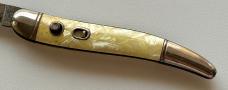 Imperial Toothpick Switchblade Knife, Cracked Ice Celluloid Scale
