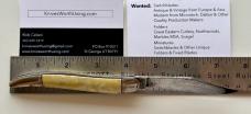 Imperial Toothpick Switchblade Knife, Cracked Ice Celluloid Scale