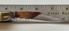 Imperial Toothpick Switchblade Knife, Cracked Ice Celluloid Scale