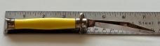 Colonial Shur-Snap Bow tie Fishtail Switchblade Knife, Yellow Scale