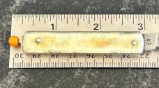 Remington Pull Ball Switchblade Knife, Cream Color Scale, Used