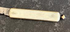 Remington Pull Ball Switchblade Knife, Cream Color Scale, Used