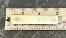 Remington Pull Ball Switchblade Knife, Cream Color Scale, Used