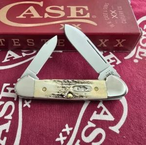 2025 Case Stag Baby Butterbean 52132 SS Beautiful Genuine Stag handles