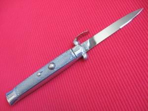 Rare Vintage Italian VIRGINIA Trap Door All Metal OTF Switchblade Knife - Mint