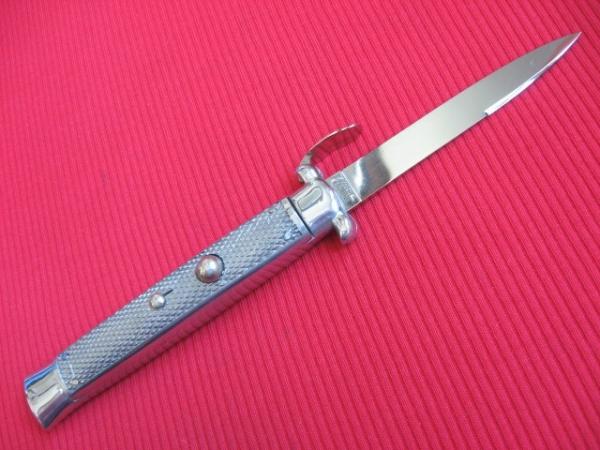 Rare Vintage Italian VIRGINIA Trap Door All Metal OTF Switchblade Knife - Mint
