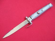 Rare Vintage Italian VIRGINIA Trap Door All Metal OTF Switchblade Knife - Mint
