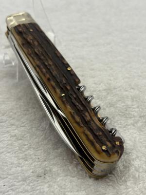 Anton Winger Jr Vintage 3 Blade w Cork Screw Sportsman Folder (117)