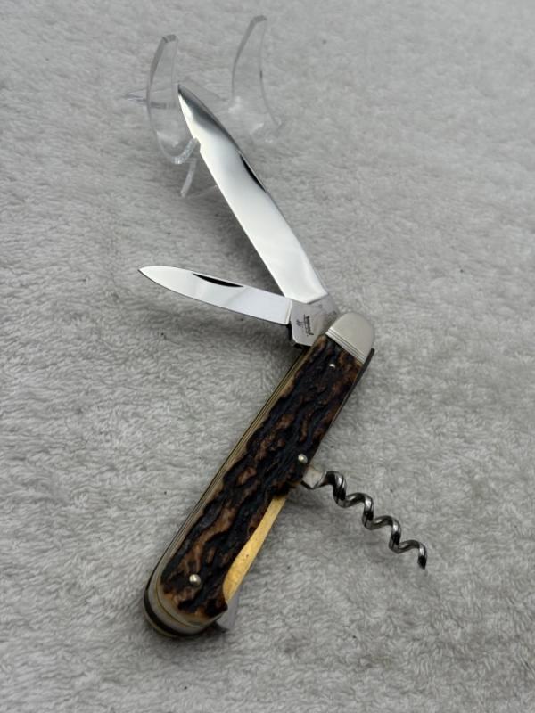 J A Henckels Friodur Vintage 2 Blade Lockback Pocket Knife W Cork Screw (120) J A Henckels Friodur Vintage 2 Blade Lockback Pocket Knife W Cork Screw (120)