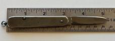 Antique German Rare Ring Twist Frame Opening Switchblade Knife, August Knecht, Used