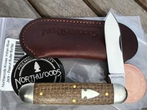 Northwoods Indian River Jack Peanut Butter Burlap Micarta
