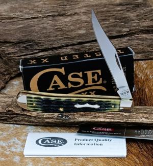 2023 Case XX 61048 SS Slimline Trapper Olive Green Bone Crandall Jig Knife