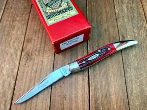 Robeson by Queen Tiny Toothpick Red Carved Stag Bone 1 of 200