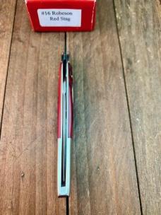 Robeson by Queen Tiny Toothpick Red Carved Stag Bone 1 of 200
