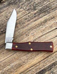 GEC TIDIOUTE ** 221124 BURNT ORANGE SAWCUT BONE MAGNUM CLIP POINT
