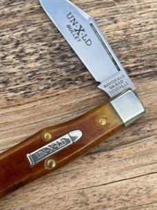 GEC NORTHFIELD ** 221124 BULLET ANTIQUE AUTUMN BONE SMOOTH CLIP POINT