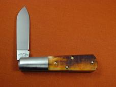 New York Knife Co Sawcut Antique Bone Barlow Knife By Cooper Cutlery Matteawan M1506ABSC USA Made 