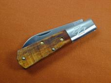 New York Knife Co Sawcut Antique Bone Barlow Knife By Cooper Cutlery Matteawan M1506ABSC USA Made 