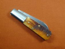 New York Knife Co Sawcut Antique Bone Barlow Knife By Cooper Cutlery Matteawan M1506ABSC USA Made 