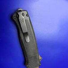 Benchmade Shootout OTF Automatic Knife 5370 Black and Tan