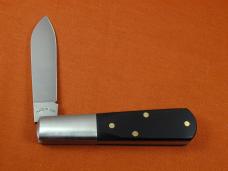 New York Knife Co Smooth Ebony Wood Barlow Knife By Cooper Cutlery Matteawan M1506E USA Made 
