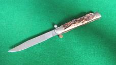 RARE c. 1950's Large "RAPID" Knarly STAG Stainless Steel ITALY MINT !