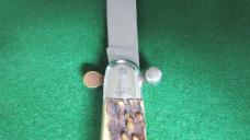 RARE c. 1950's Large "RAPID" Knarly STAG Stainless Steel ITALY MINT !