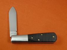 New York Knife Co Sawcut Ebony Wood Barlow Knife By Cooper Cutlery Matteawan M1506ESC  USA Made NMIB