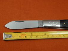 New York Knife Co Sawcut Ebony Wood Barlow Knife By Cooper Cutlery Matteawan M1506ESC  USA Made NMIB