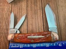 Winchester Split Backspring Whittler Cartridge Series Burnt Orange Winchester Jigged Bone 1997