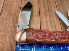 Winchester Split Backspring Whittler Cartridge Series Burnt Orange Winchester Jigged Bone 1997